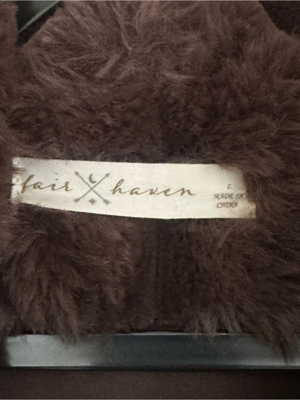 Plush Faux Fur Trench Coat - Dark Brown
